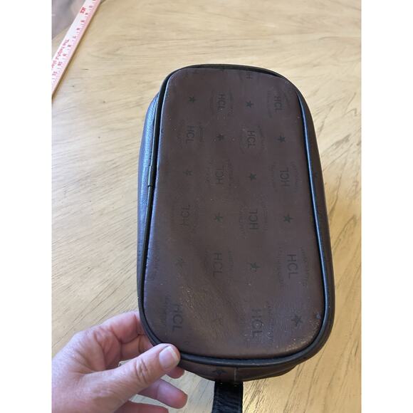 Vintage HCL Mens Toiletry Handcrafted Leather Monogram Travel Bag Shave Kit RARE - Picture 13 of 16